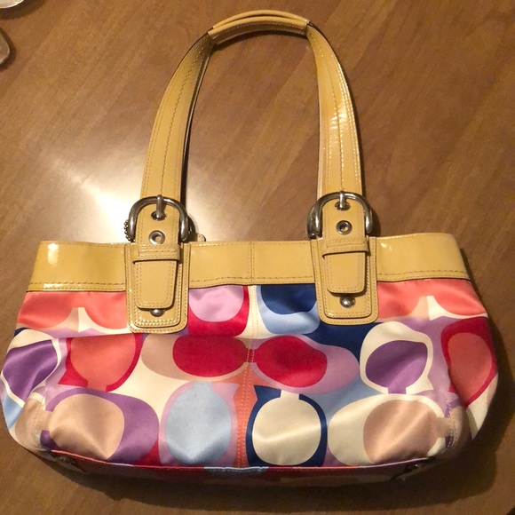 Coach multicolor purse - Picture 5 of 7